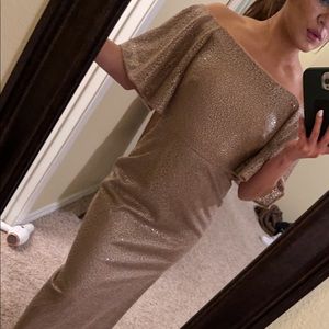 A beautiful rose gold Aidon Mattox Gown